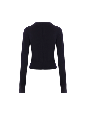 Logo Embroidered Wool Sweater-CHLOÉ-JOHN JULIA