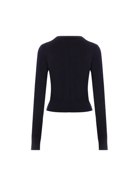 Logo Embroidered Wool Sweater-CHLOÉ-JOHN JULIA