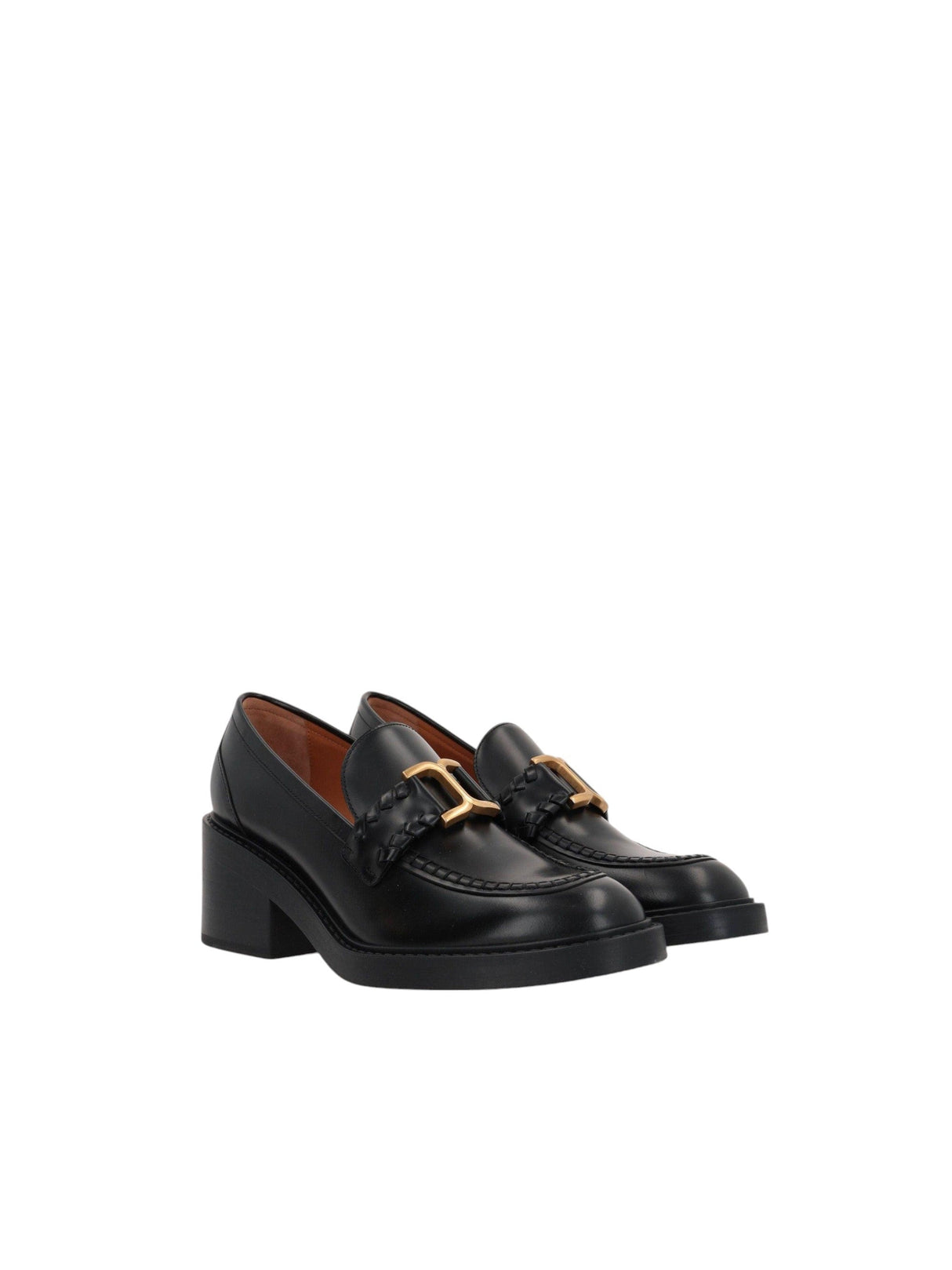 Marcie Brushed Leather Loafers-CHLOÉ-JOHN JULIA