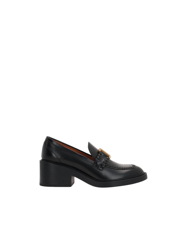 Marcie Brushed Leather Loafers-CHLOÉ-JOHN JULIA