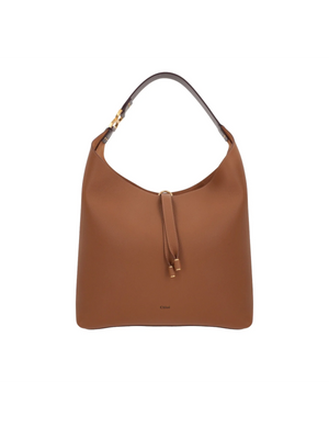 Marcie Grained Leather Hobo Bag-CHLOÉ-JOHN JULIA