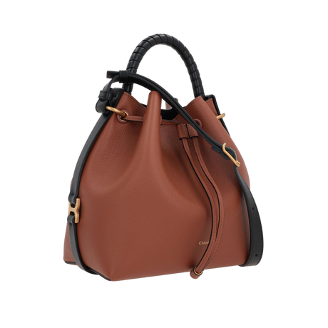 Marcie Grainy Leather Bucket Bag-CHLOÉ-JOHN JULIA