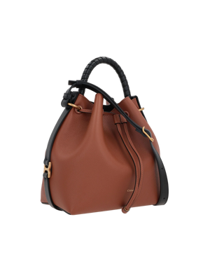 Marcie Grainy Leather Bucket Bag-CHLOÉ-JOHN JULIA