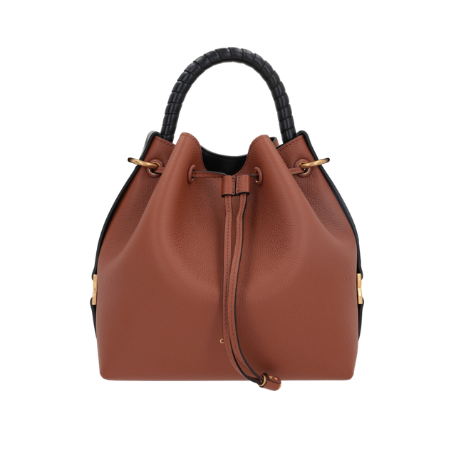 Marcie Grainy Leather Bucket Bag-CHLOÉ-JOHN JULIA