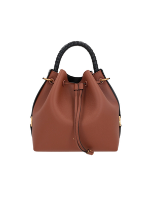 Marcie Grainy Leather Bucket Bag-CHLOÉ-JOHN JULIA