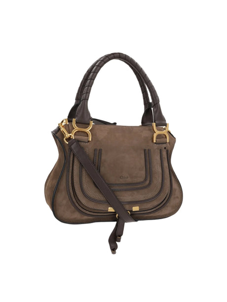 Marcie Small Suede Handbag-CHLOÉ-JOHN JULIA