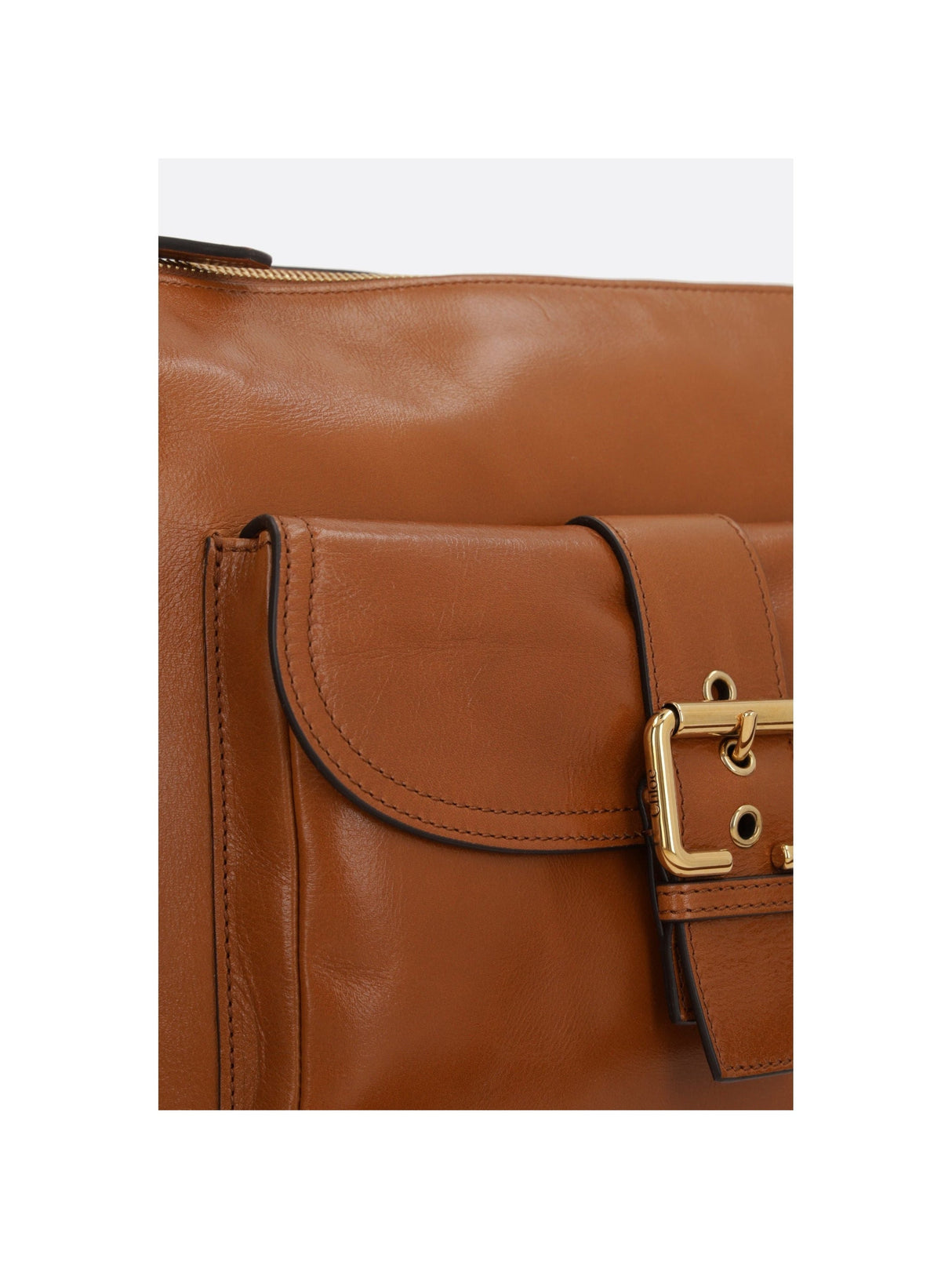 Medium Camera Bag In Glossy Leather-CHLOÉ-JOHN JULIA