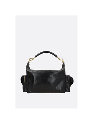 CHLOÉ-Medium Glossy Leather Camera Bag-JOHN JULIA