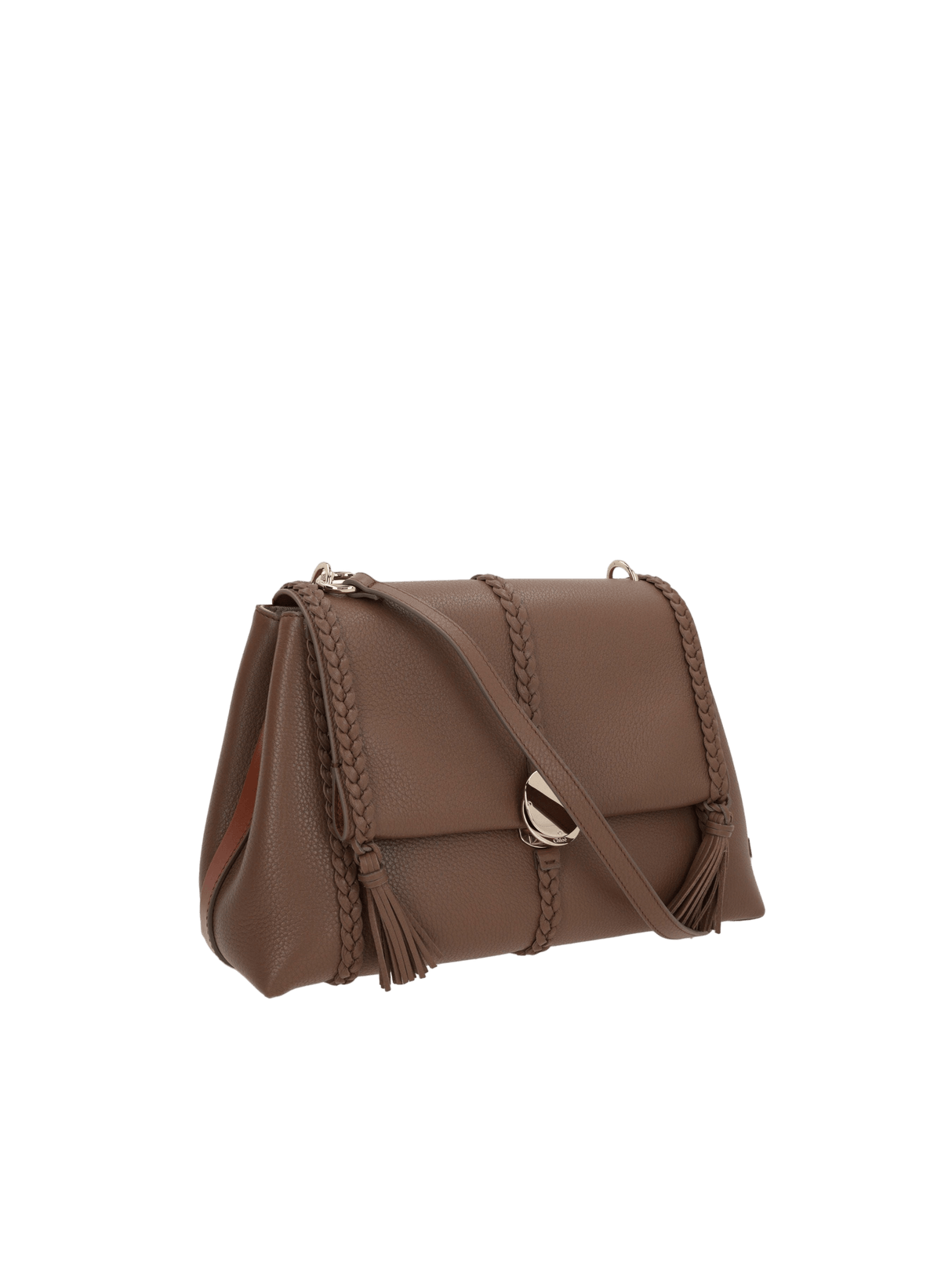 CHLOÉ-Penelope Medium Grainy Leather Shoulder Bag-JOHN JULIA