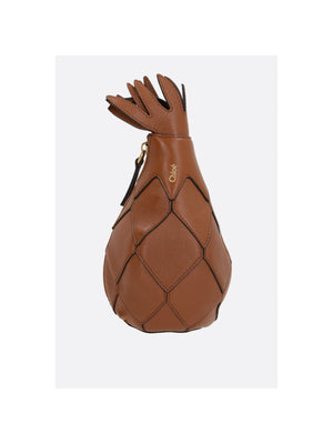 Pineapple Grainy Leather Shoulder Bag-CHLOÉ-JOHN JULIA