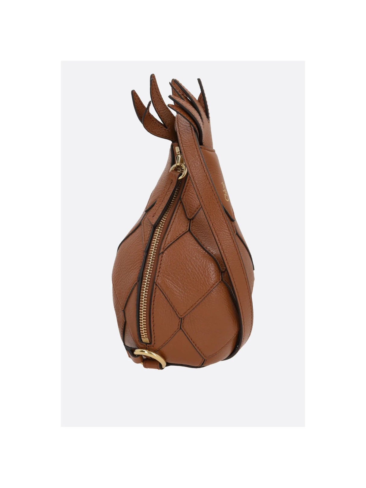 Pineapple Grainy Leather Shoulder Bag-CHLOÉ-JOHN JULIA