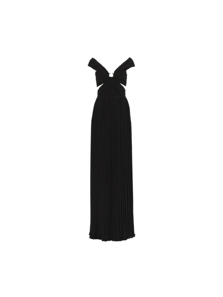 Pleated Silk Long Dress-CHLOÉ-JOHN JULIA