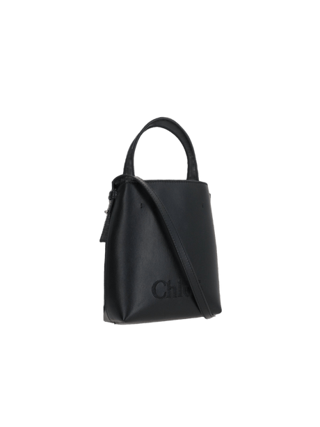 Chloé Sense Micro Smooth Leather Handbag-CHLOÉ-JOHN JULIA