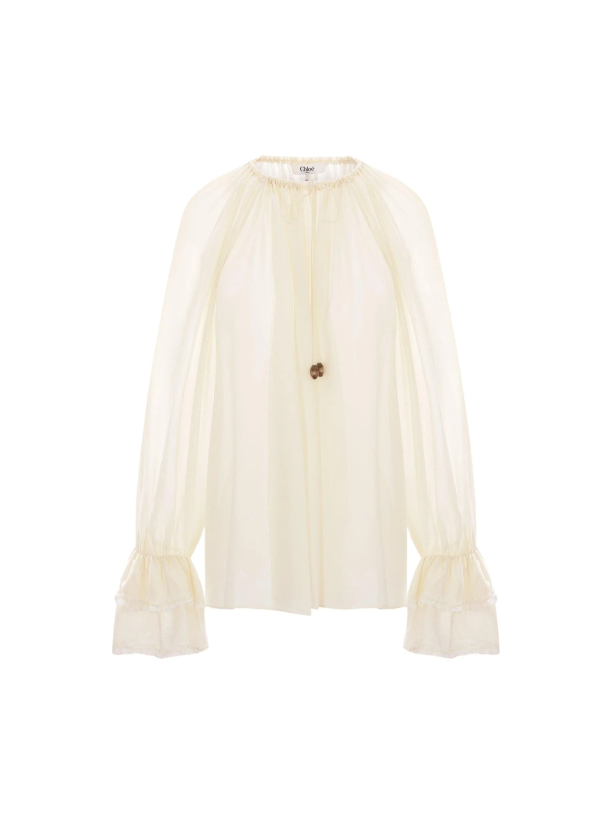 Silk Georgette Blouse-CHLOÉ-JOHN JULIA