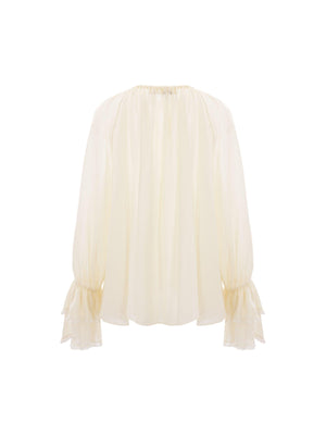 Silk Georgette Blouse-CHLOÉ-JOHN JULIA