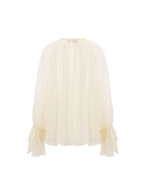 Silk Georgette Blouse-CHLOÉ-JOHN JULIA