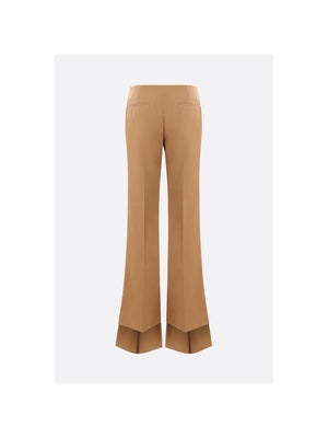 Slim-fit Trousers In Grain De Poudre Wool-CHLOÉ-JOHN JULIA