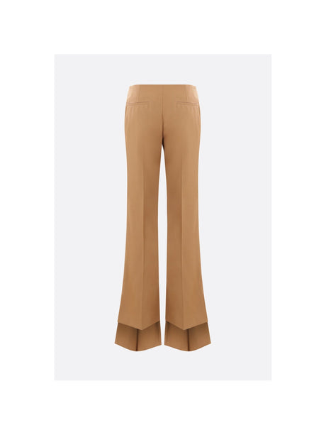 Slim-fit Trousers In Grain De Poudre Wool-CHLOÉ-JOHN JULIA