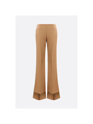 Slim-fit Trousers In Grain De Poudre Wool-CHLOÉ-JOHN JULIA