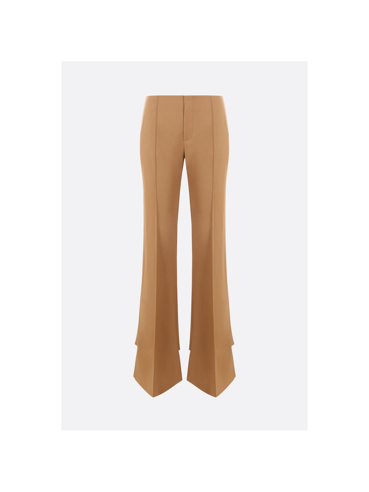 Slim-fit Trousers In Grain De Poudre Wool-CHLOÉ-JOHN JULIA