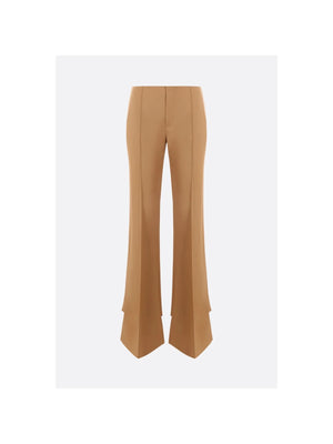 Slim-fit Trousers In Grain De Poudre Wool-CHLOÉ-JOHN JULIA