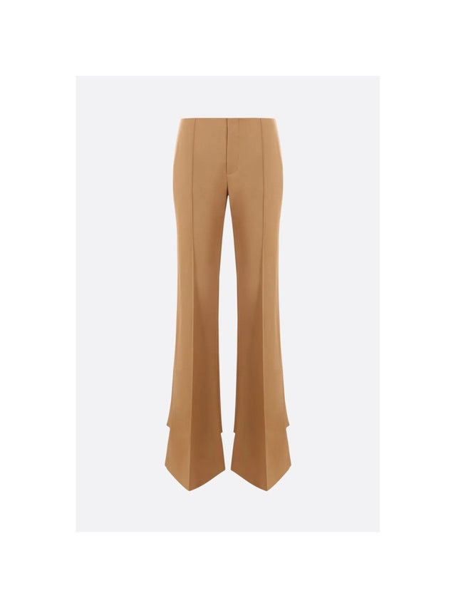 Slim-fit Trousers In Grain De Poudre Wool-CHLOÉ-JOHN JULIA