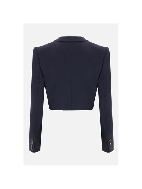 Spencer Wool Cropped Jacket-CHLOÉ-JOHN JULIA