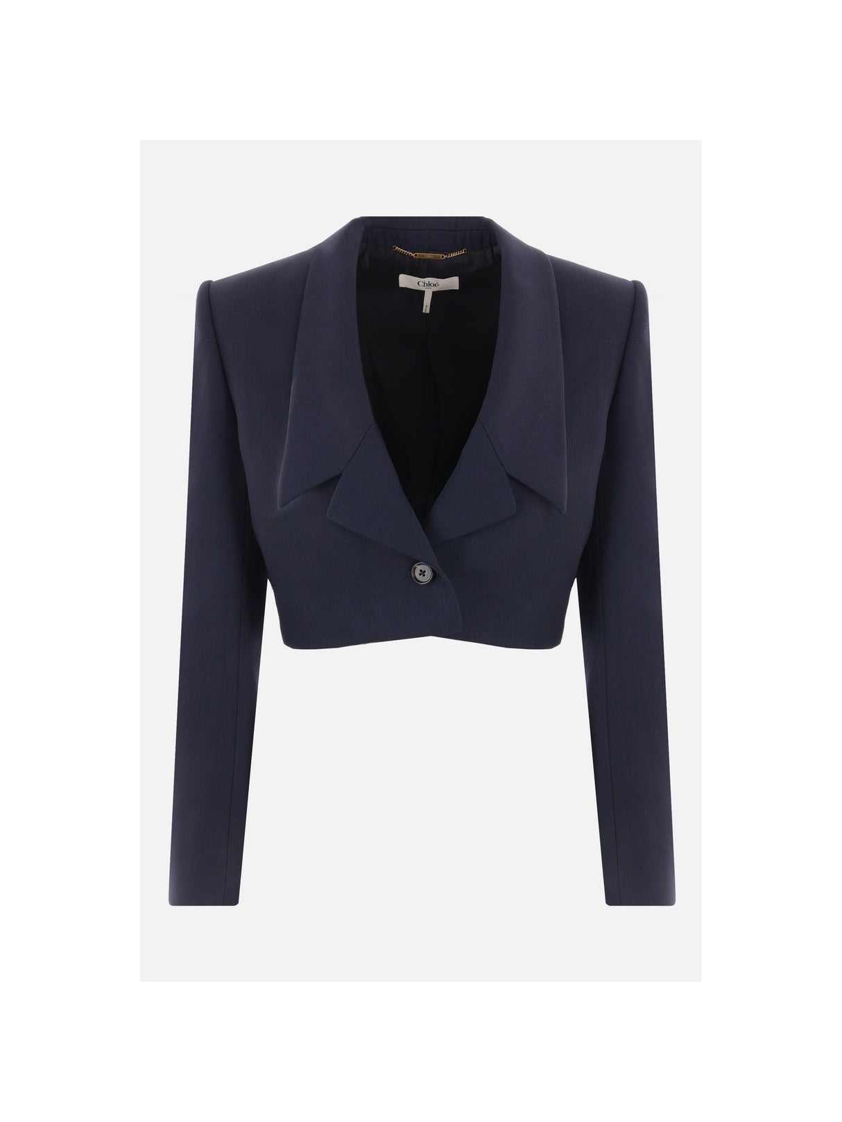 Spencer Wool Cropped Jacket-CHLOÉ-JOHN JULIA