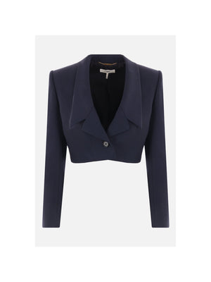 Spencer Wool Cropped Jacket-CHLOÉ-JOHN JULIA