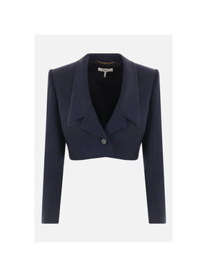 Spencer Wool Cropped Jacket-CHLOÉ-JOHN JULIA