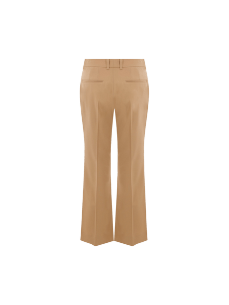 Stretch Wool Boot-cut Pants-CHLOÉ-JOHN JULIA