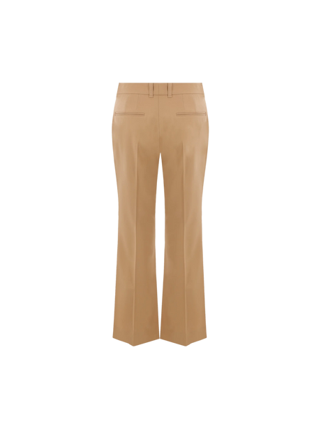 Stretch Wool Boot-cut Pants-CHLOÉ-JOHN JULIA