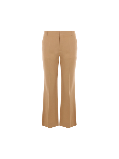 Stretch Wool Boot-cut Pants-CHLOÉ-JOHN JULIA