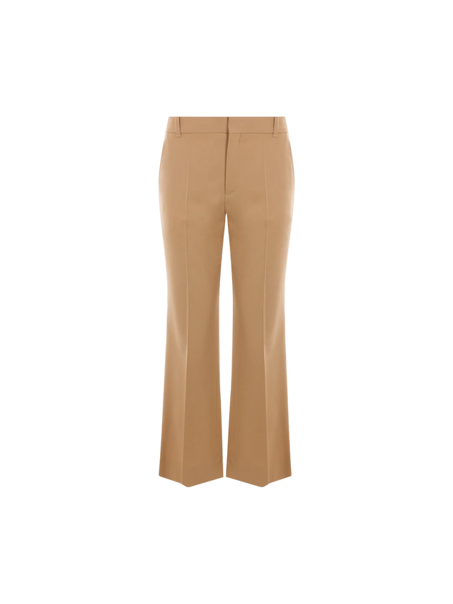 Stretch Wool Boot-cut Pants-CHLOÉ-JOHN JULIA