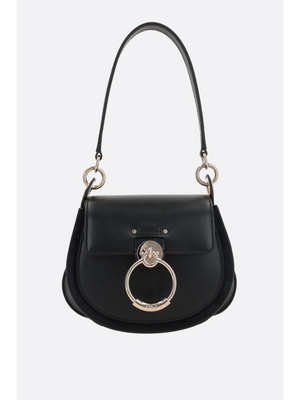 Tess Shiny Leather Suede Handbag-Chloé-JOHN JULIA