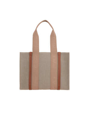 Woody Medium Canvas Tote Bag-CHLOÉ-JOHN JULIA