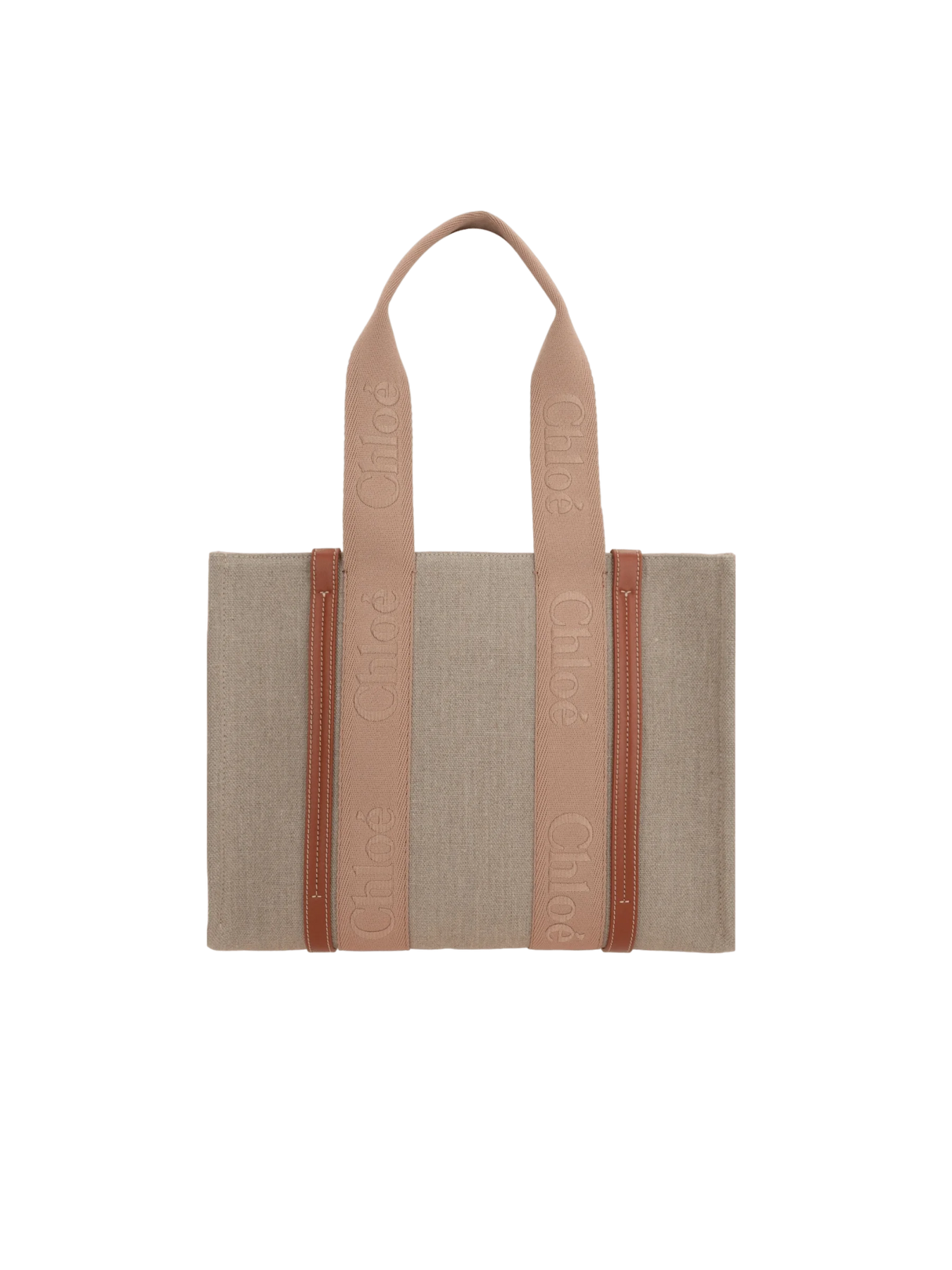 Woody Medium Canvas Tote Bag-CHLOÉ-JOHN JULIA