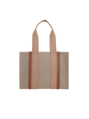 Woody Medium Canvas Tote Bag-CHLOÉ-JOHN JULIA