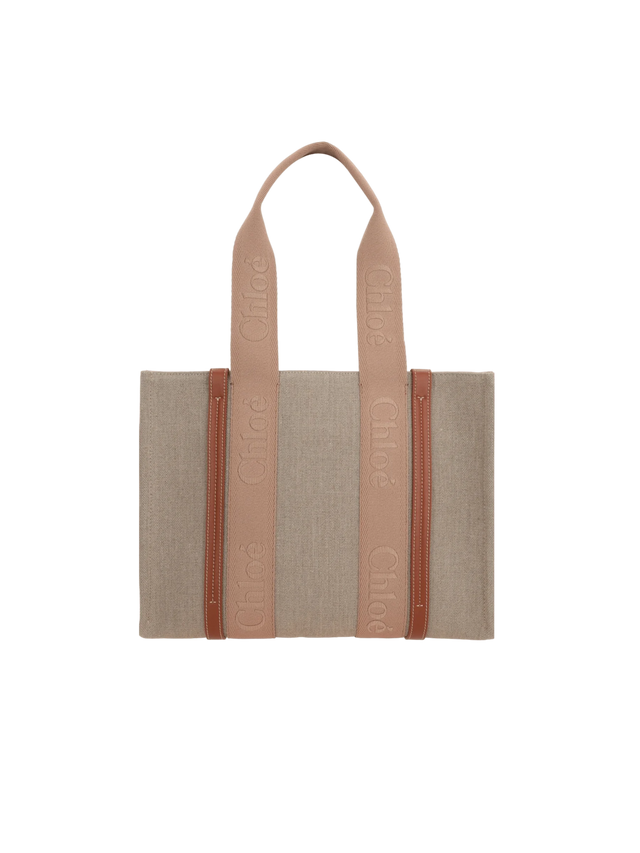 Woody Medium Canvas Tote Bag-CHLOÉ-JOHN JULIA