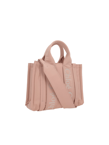 Woody Small Technical Fabric Tote Bag-CHLOÉ-JOHN JULIA