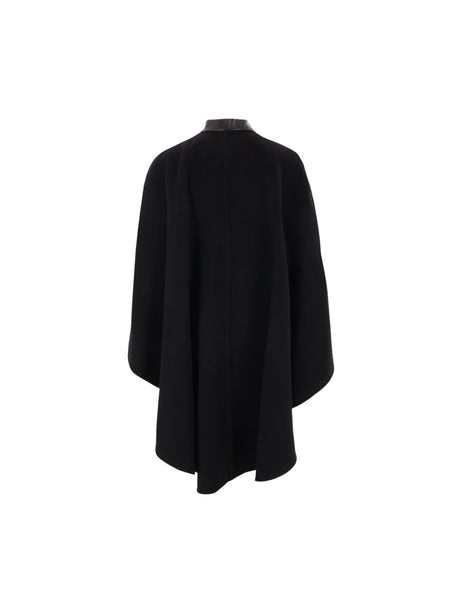 CHLOÉ-Wool Asymmetric Cape-JOHN JULIA