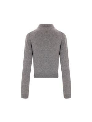 Wool Cashmere Polo Sweater-CHLOÉ-JOHN JULIA