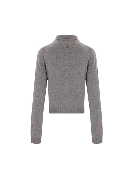 Wool Cashmere Polo Sweater-CHLOÉ-JOHN JULIA