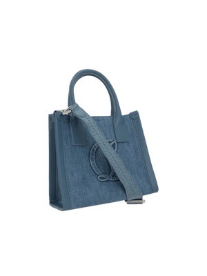 By My Side Denim Tote Bag-CHRISTIAN LOUBOUTIN-JOHN JULIA