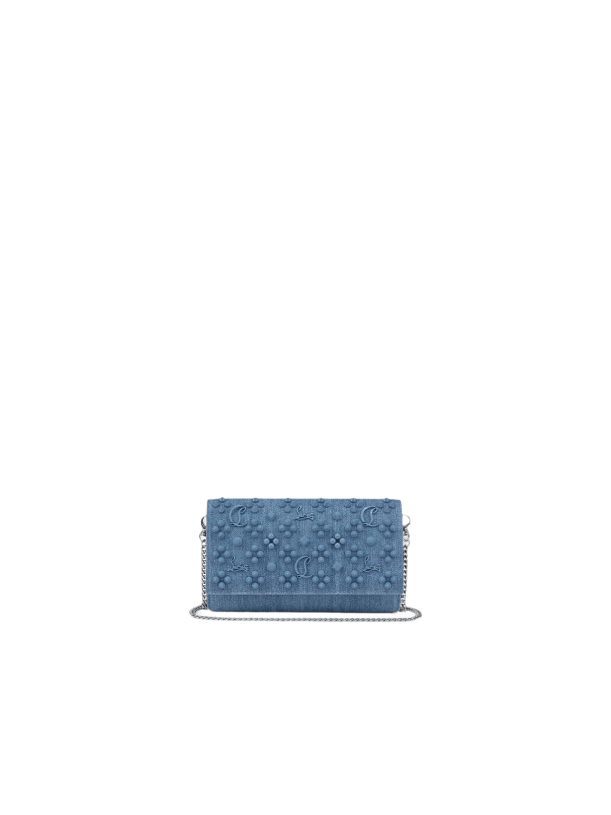 Denim Paloma Wallet On Chain-CHRISTIAN LOUBOUTIN-JOHN JULIA