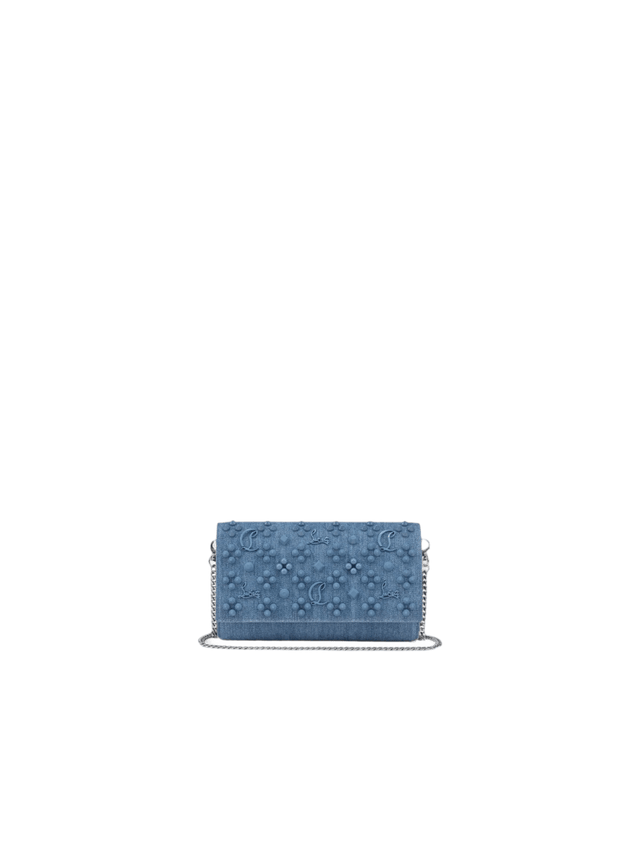 Denim Paloma Wallet On Chain-CHRISTIAN LOUBOUTIN-JOHN JULIA