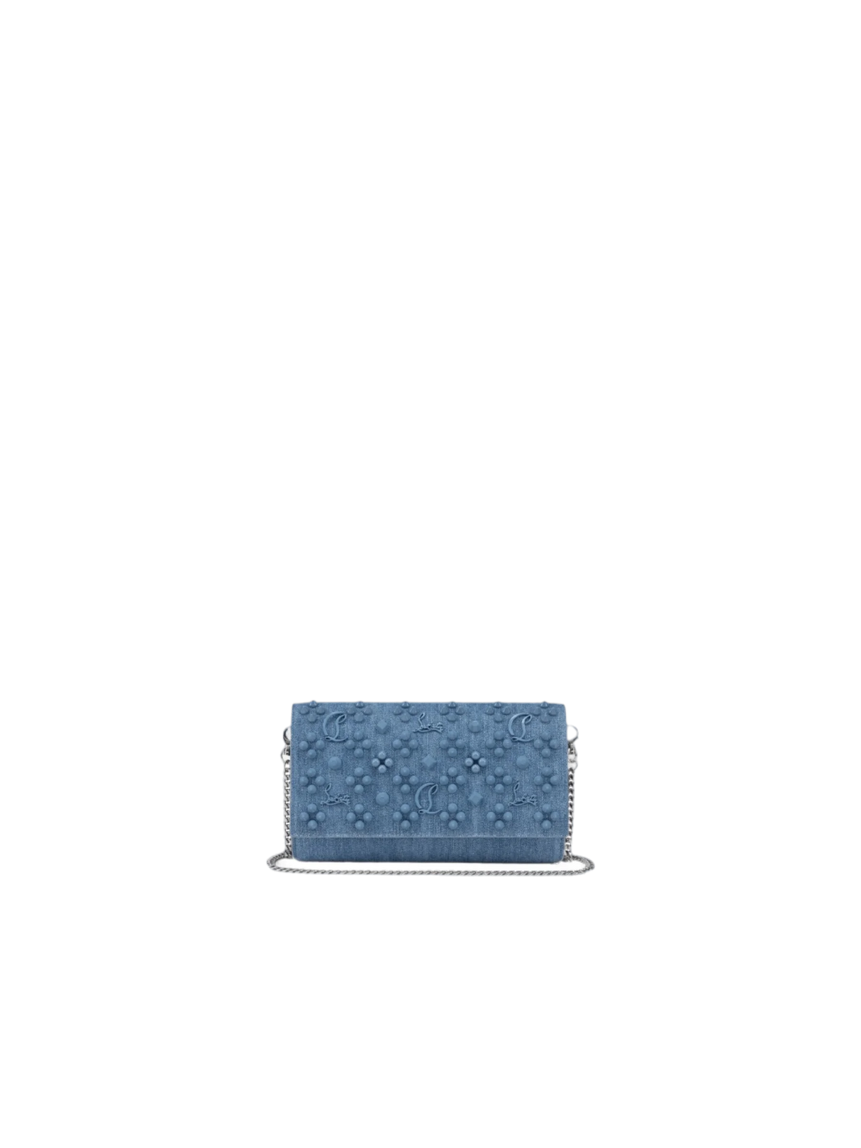 Denim Paloma Wallet On Chain-CHRISTIAN LOUBOUTIN-JOHN JULIA