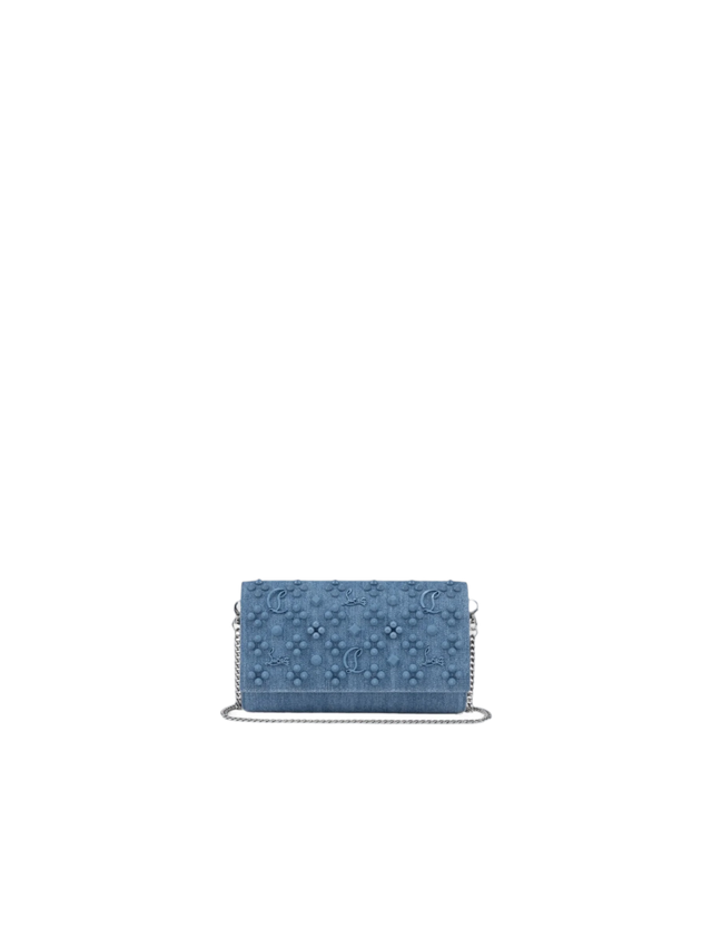 Denim Paloma Wallet On Chain-CHRISTIAN LOUBOUTIN-JOHN JULIA