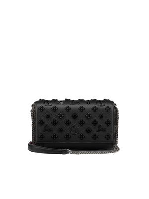 Paloma Grainy Leather Chain Clutch-CHRISTIAN LOUBOUTIN-JOHN JULIA