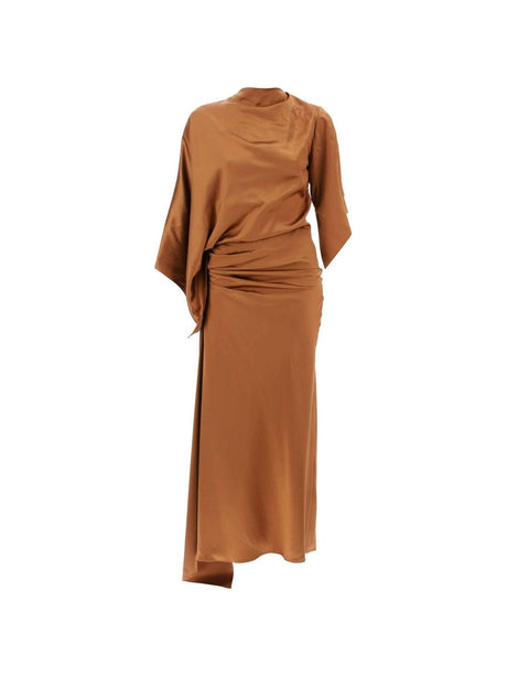 Ginger Cusco Silk Draped Midi Dress CHRISTOPHER ESBER JOHN JULIA.